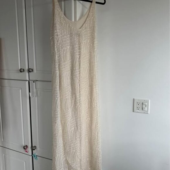 Bridal zara beaded sequence  midi dress - size m - Picture 7 of 9